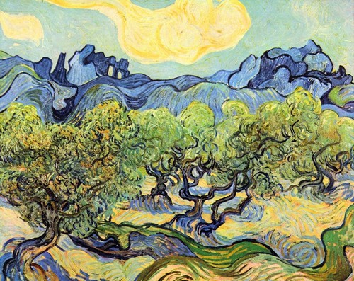 Paesaggio con ulivi vincent - paesaggio,