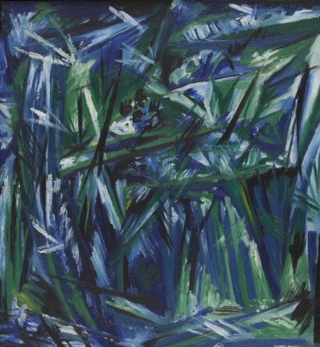 Rayonism foresta blu verde - rayonism,