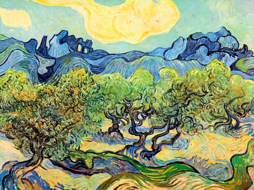 Paesaggio con ulivi vincent - ulivi, di